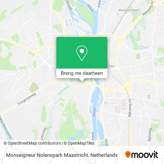 Monseigneur Nolenspark Maastricht kaart