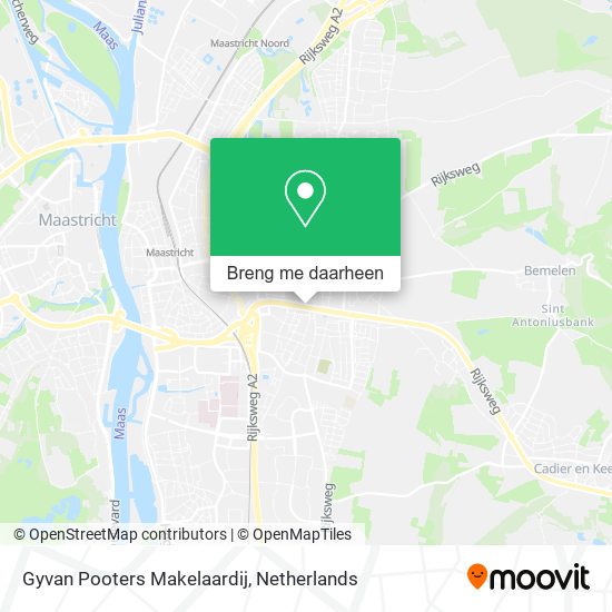 Gyvan Pooters Makelaardij kaart