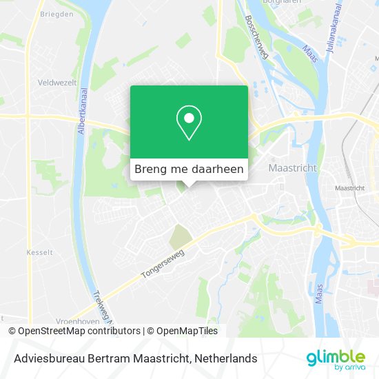 Adviesbureau Bertram Maastricht kaart