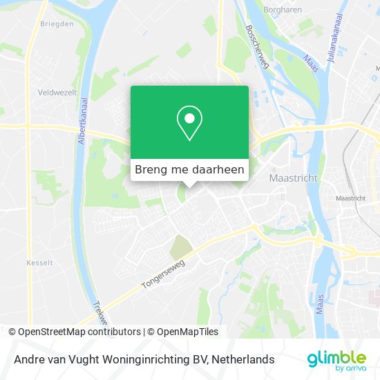 Andre van Vught Woninginrichting BV kaart