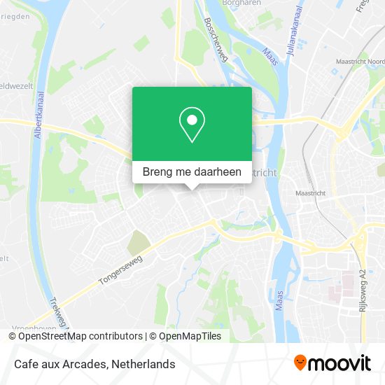 Cafe aux Arcades kaart