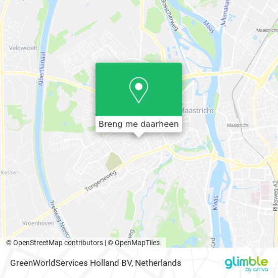GreenWorldServices Holland BV kaart