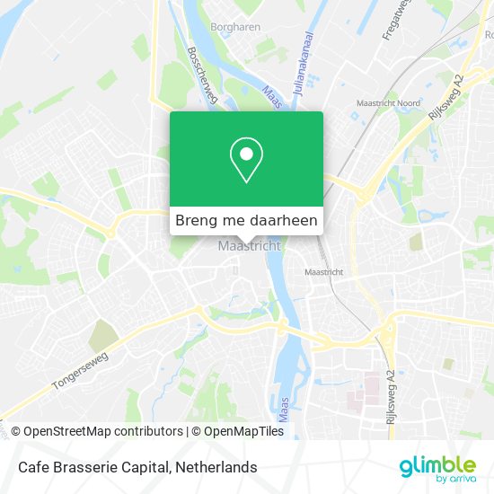 Cafe Brasserie Capital kaart