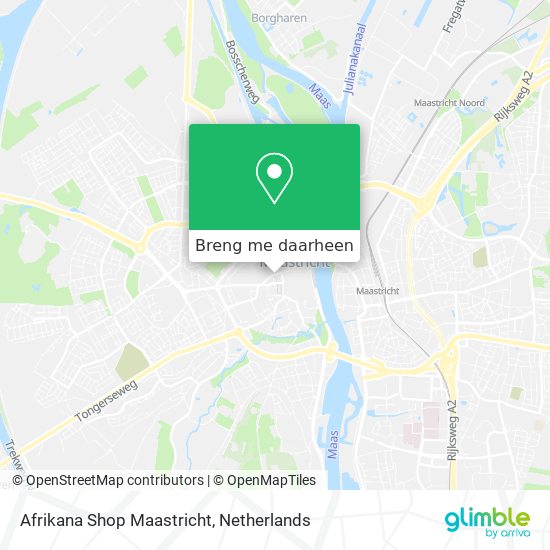 Afrikana Shop Maastricht kaart