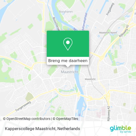 Kapperscollege Maastricht kaart