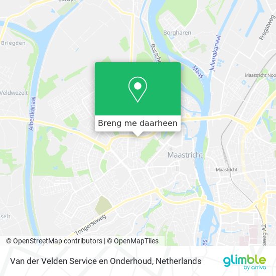 Van der Velden Service en Onderhoud kaart