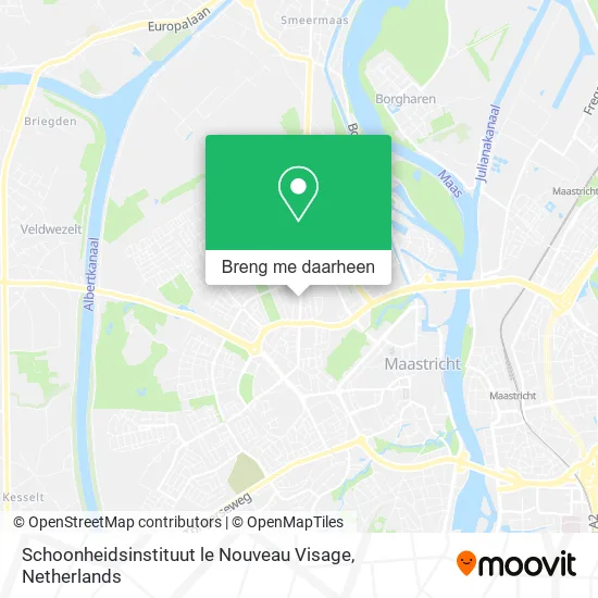 Schoonheidsinstituut le Nouveau Visage kaart
