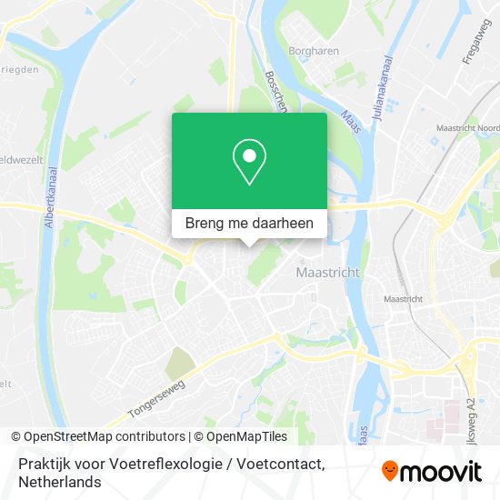 Praktijk voor Voetreflexologie / Voetcontact kaart