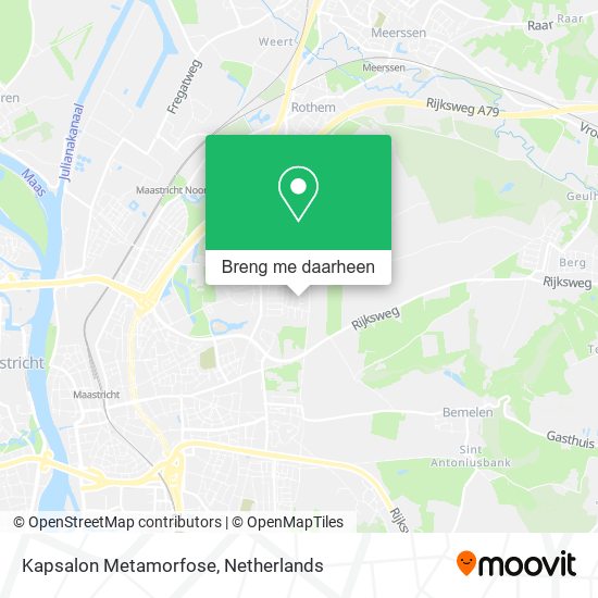 Kapsalon Metamorfose kaart
