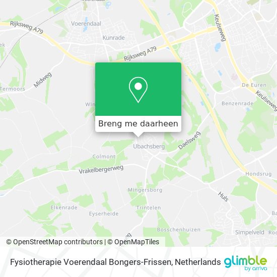 Fysiotherapie Voerendaal Bongers-Frissen kaart