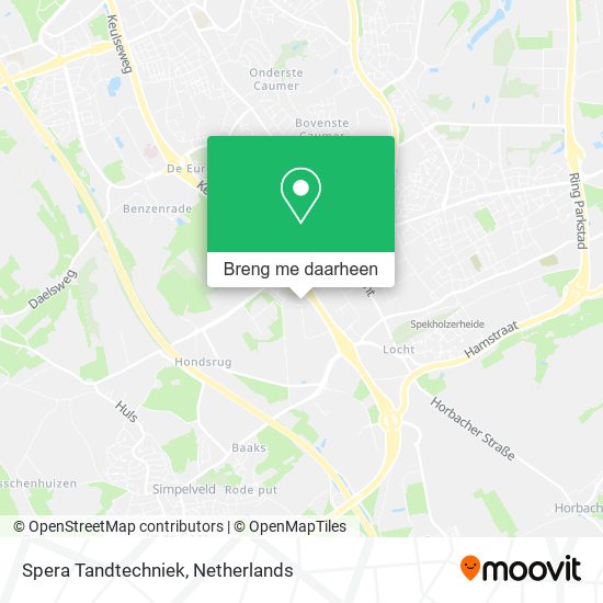 Spera Tandtechniek kaart