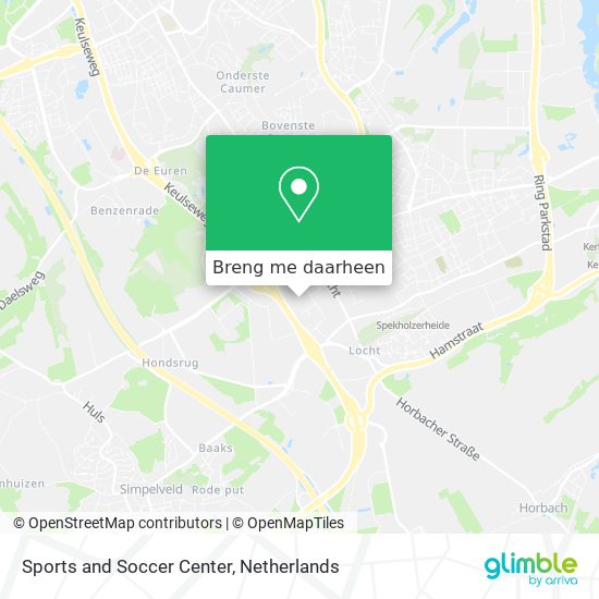 Sports and Soccer Center kaart