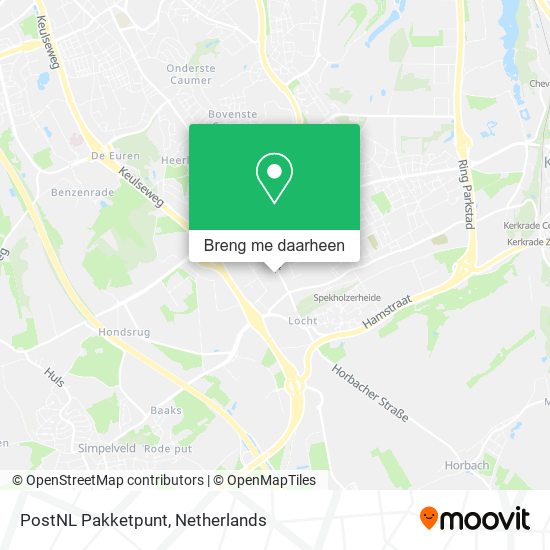 PostNL Pakketpunt kaart