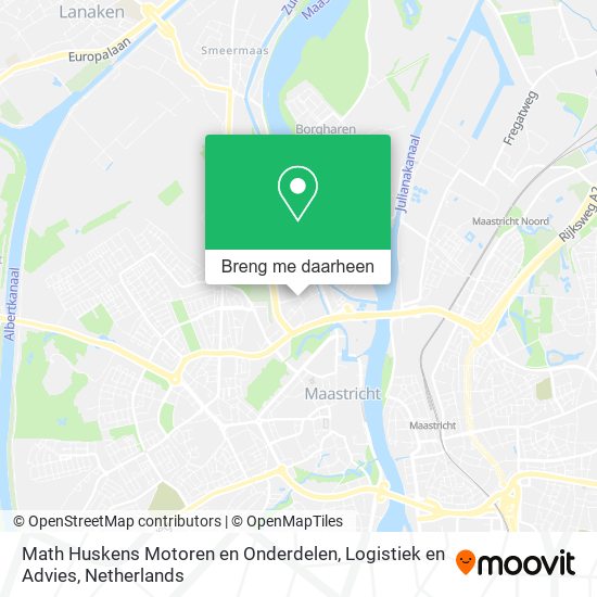 Math Huskens Motoren en Onderdelen, Logistiek en Advies kaart