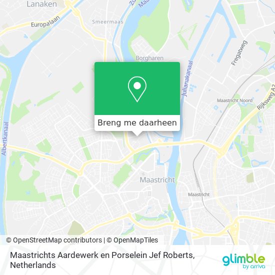 Maastrichts Aardewerk en Porselein Jef Roberts kaart