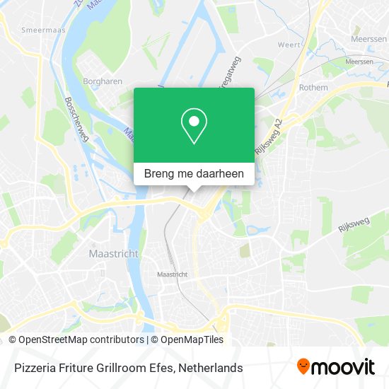 Pizzeria Friture Grillroom Efes kaart