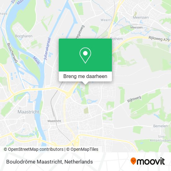 Boulodrôme Maastricht kaart