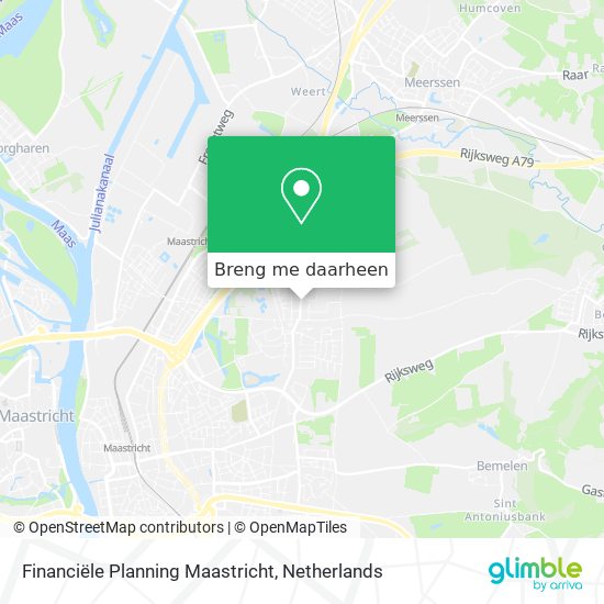Financiële Planning Maastricht kaart