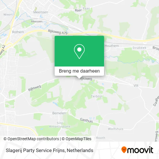 Slagerij Party Service Frijns kaart