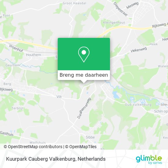 Kuurpark Cauberg Valkenburg kaart