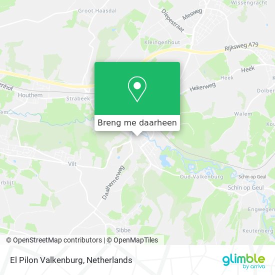 El Pilon Valkenburg kaart