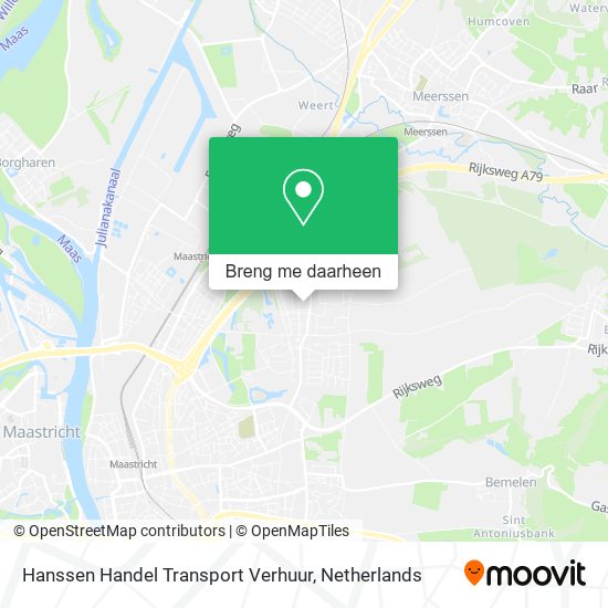 Hanssen Handel Transport Verhuur kaart