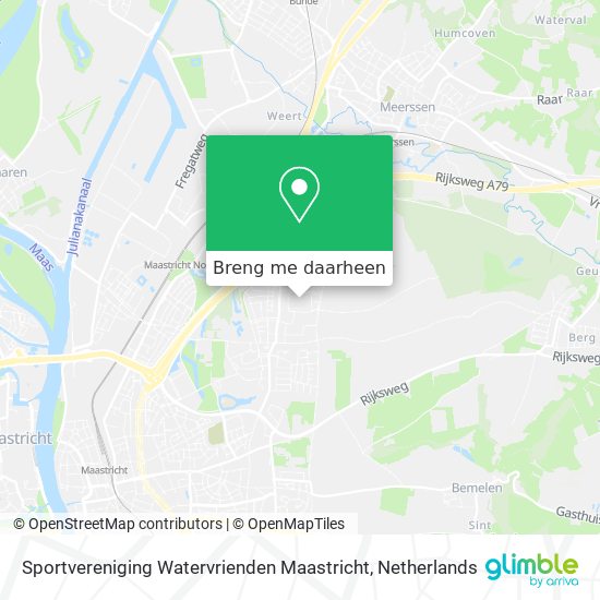 Sportvereniging Watervrienden Maastricht kaart