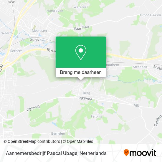 Aannemersbedrijf Pascal Ubags kaart