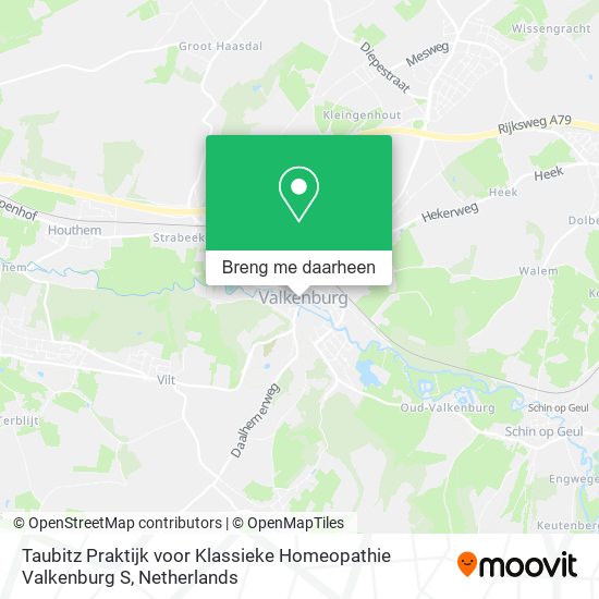 Taubitz Praktijk voor Klassieke Homeopathie Valkenburg S kaart