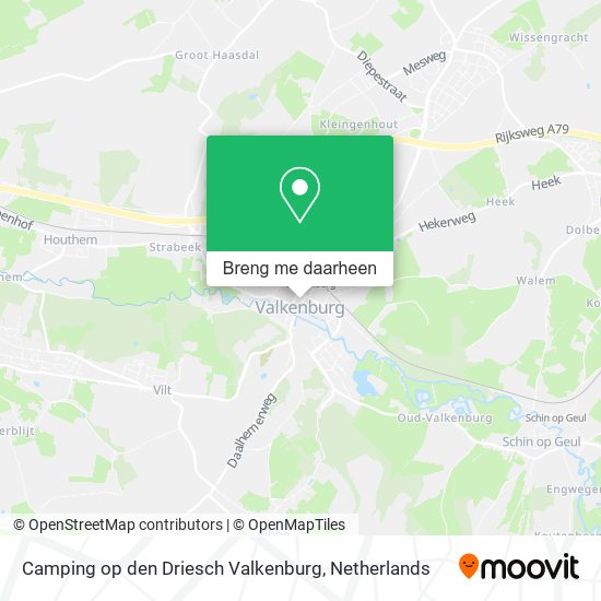 Camping op den Driesch Valkenburg kaart