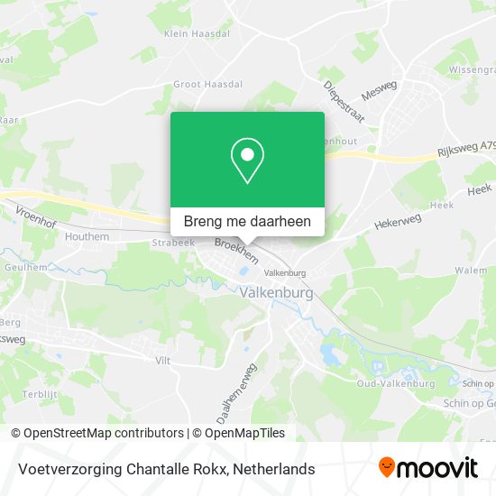 Voetverzorging Chantalle Rokx kaart