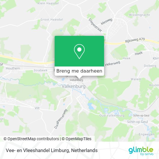 Vee- en Vleeshandel Limburg kaart