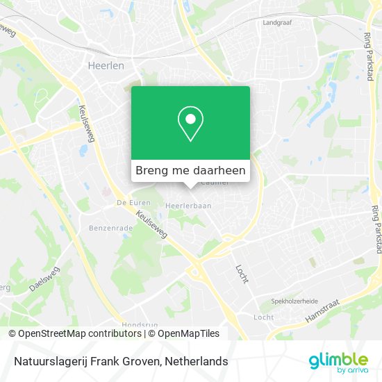 Natuurslagerij Frank Groven kaart