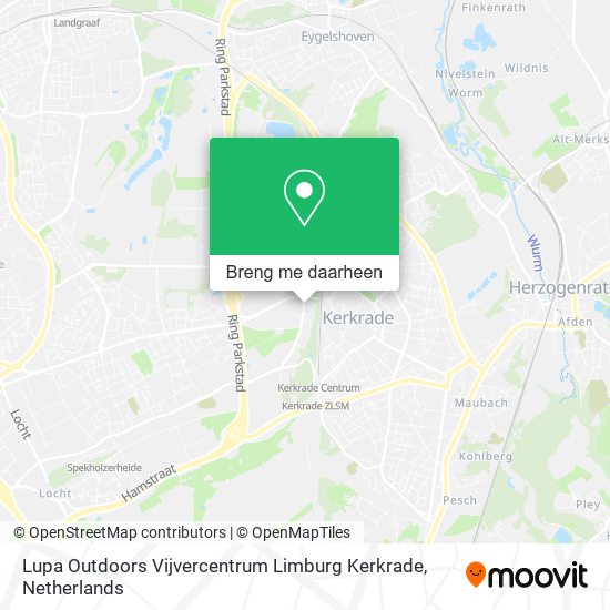 Lupa Outdoors Vijvercentrum Limburg Kerkrade kaart