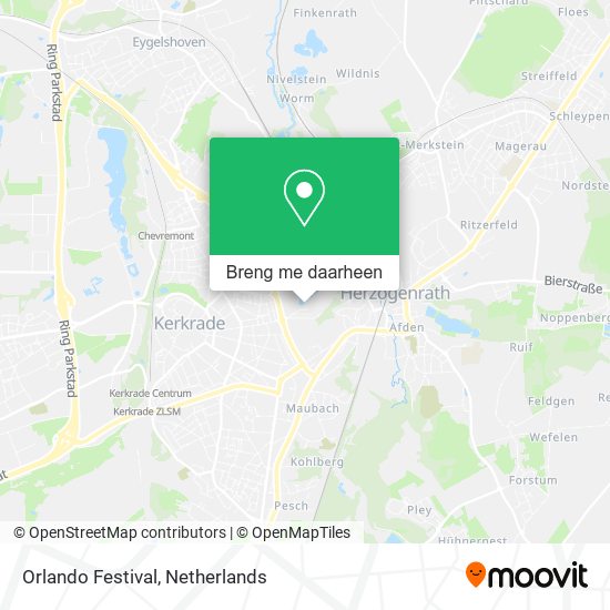 Orlando Festival kaart