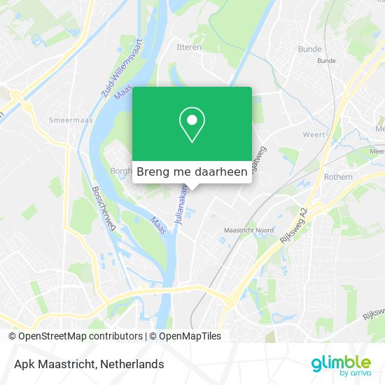 Apk Maastricht kaart