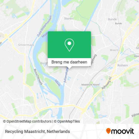 Recycling Maastricht kaart