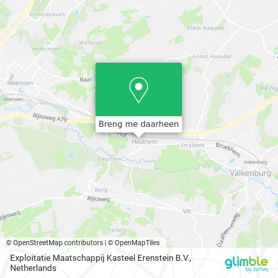 Exploitatie Maatschappij Kasteel Erenstein B.V. kaart