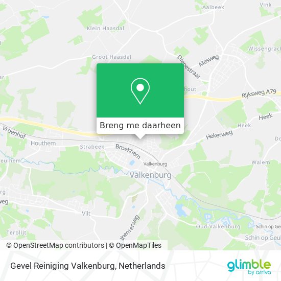 Gevel Reiniging Valkenburg kaart