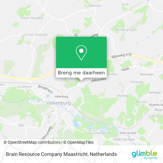 Brain Resource Company Maastricht kaart