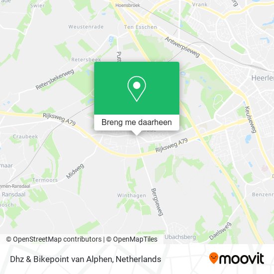 Dhz & Bikepoint van Alphen kaart
