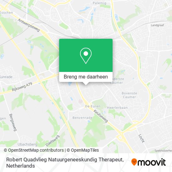 Robert Quadvlieg Natuurgeneeskundig Therapeut kaart