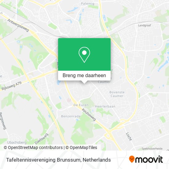 Tafeltennisvereniging Brunssum kaart