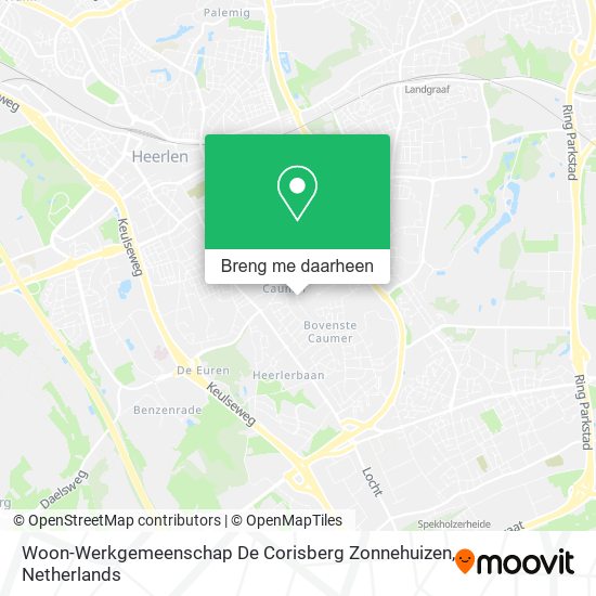 Woon-Werkgemeenschap De Corisberg Zonnehuizen kaart