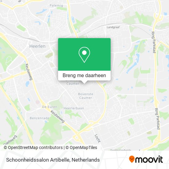 Schoonheidssalon Artibelle kaart