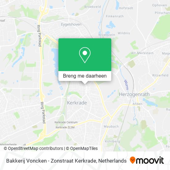 Bakkerij Voncken - Zonstraat Kerkrade kaart