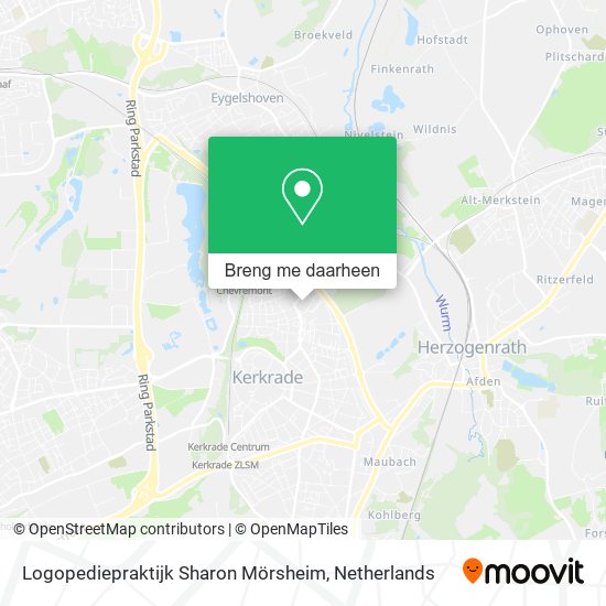 Logopediepraktijk Sharon Mörsheim kaart