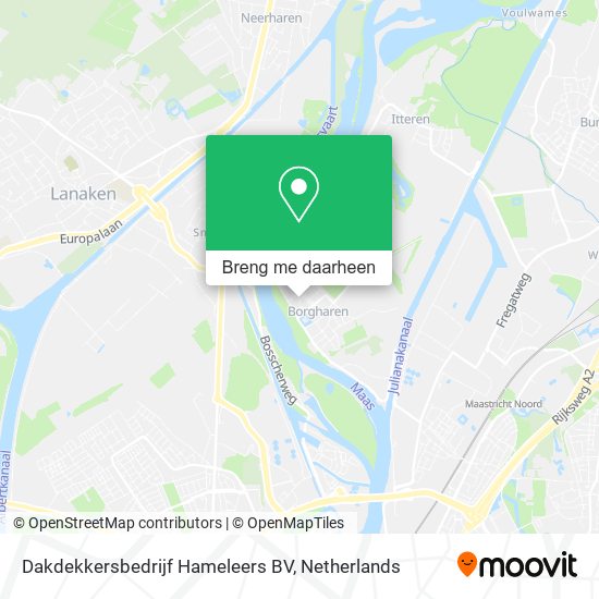 Dakdekkersbedrijf Hameleers BV kaart