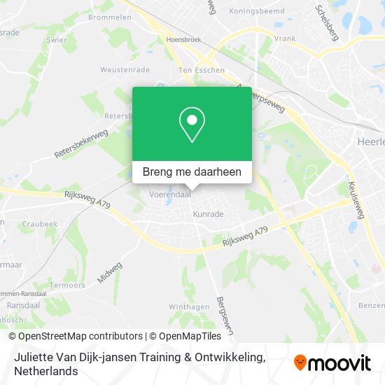 Juliette Van Dijk-jansen Training & Ontwikkeling kaart