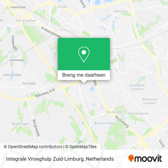 Integrale Vroeghulp Zuid-Limburg kaart